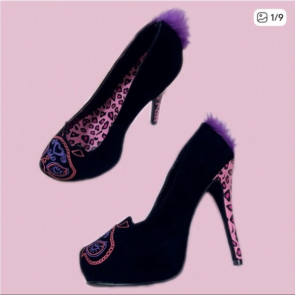 * Copy * Too Fast Leopard Kitty Heel size 8 - Picture 2 of 9